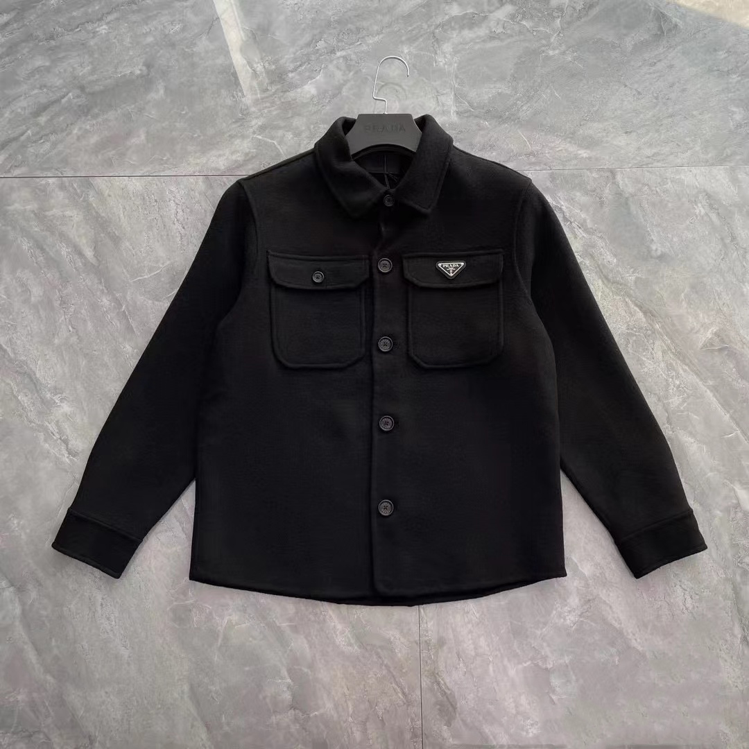 NIGO Prada Men's Winter Wool Solid Colour Single Breasted Long Sleeve Jacket #nigo97424