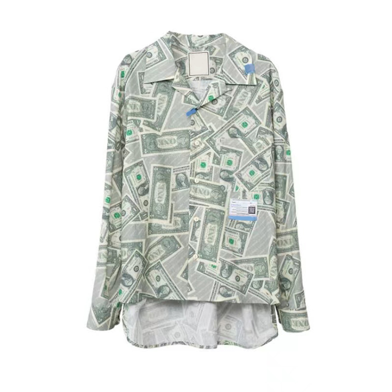 NIGO Maison Mihara Yasuhiro Men's Spring And Autumn Fashion Trend High Street Cool Single Breasted Flip Collar Long Sleeved Loose Shirt Ngvp #nigo7264