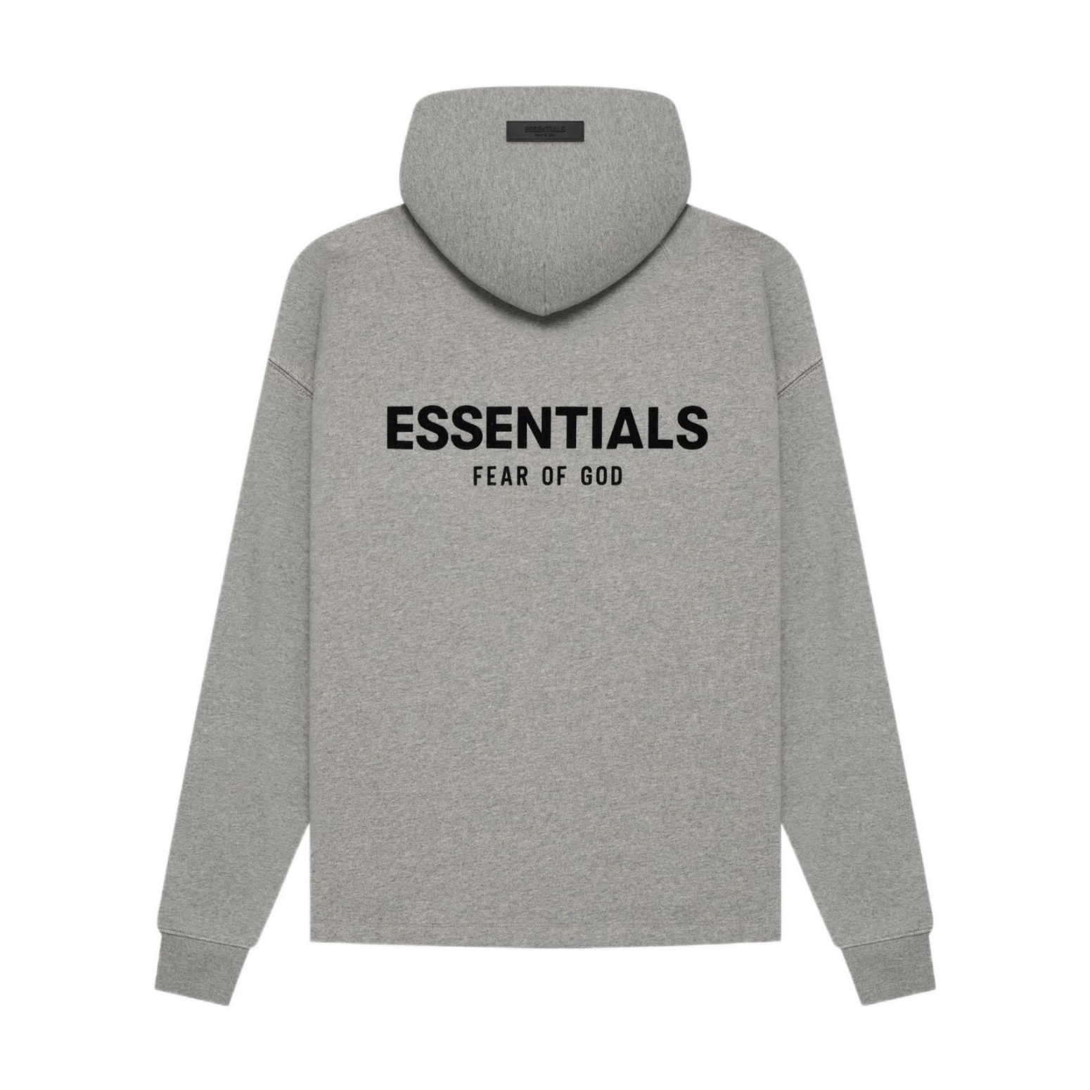 NIGO ESSENTIALS FEAR OF GOD Men's Autumn Flocked Loose Cotton Solid Hooded Sweatshirt Pullover #nigo97432