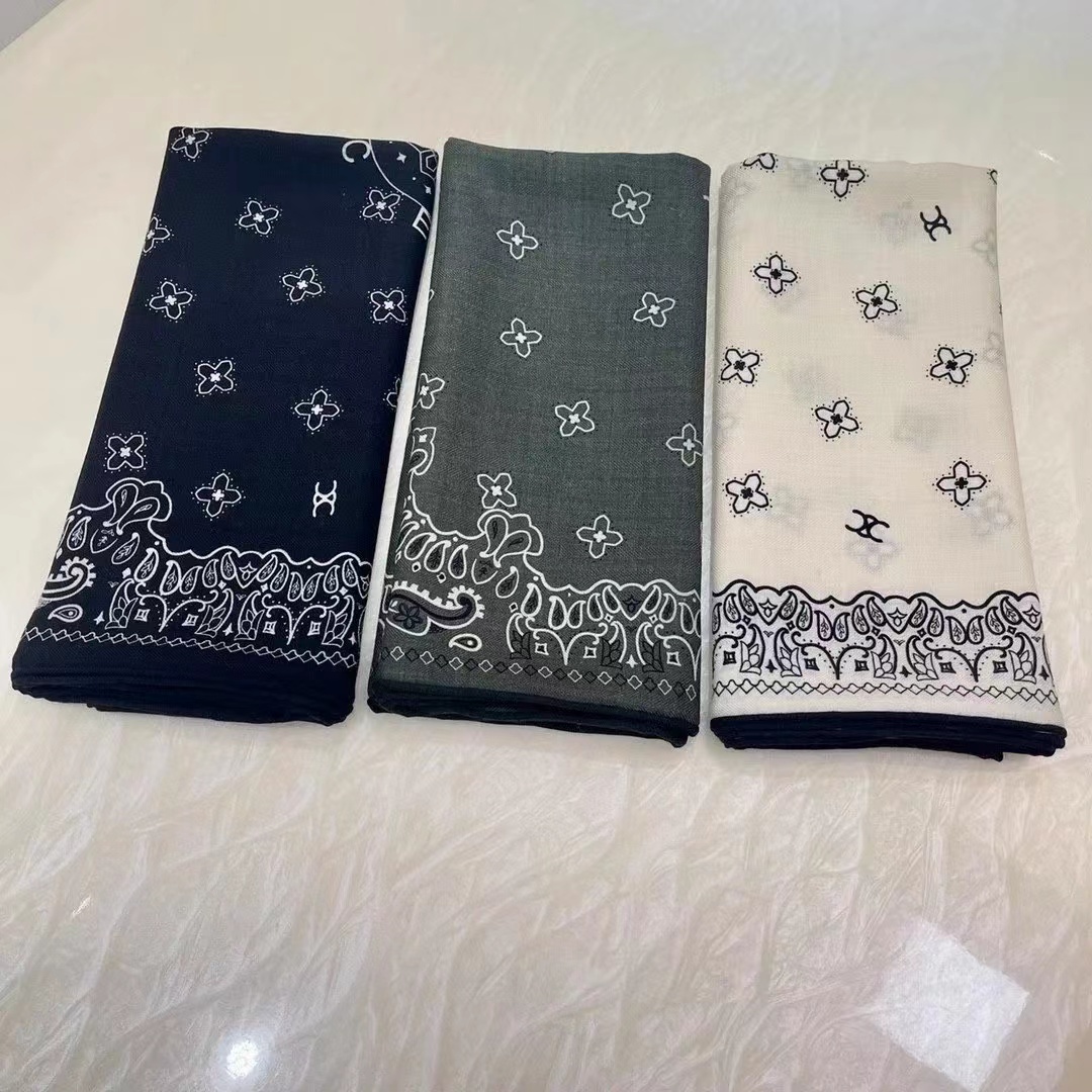 NIGO Celine Women's Floral Print Casual Vintage Cashmere Thin Shawl Simple Scarf Ngvp #nigo7188