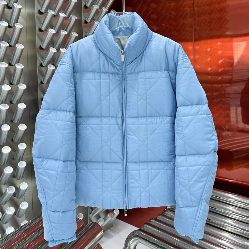 NIGO Dior Men's Autumn And Winter Fashion Trend Casual Zipper Stand Up Collar High Street Down Jacket Blue And Black Ngvp #nigo7327