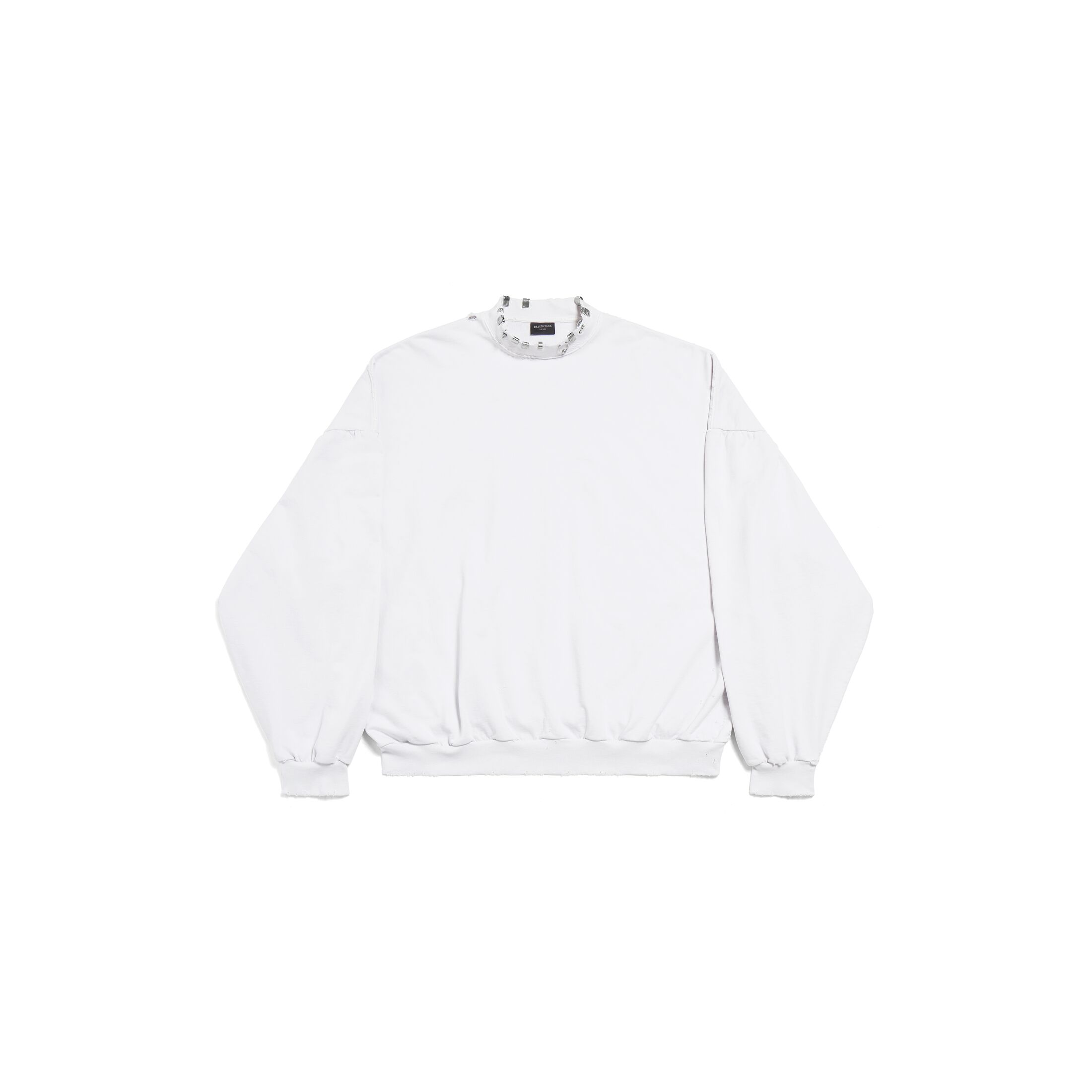 NIGO Balenciaga Men's Spring Summer Solid Color Fashion High Street Loose Long Sleeve Round Neck Sweatshirt White Ngvp #nigo7338