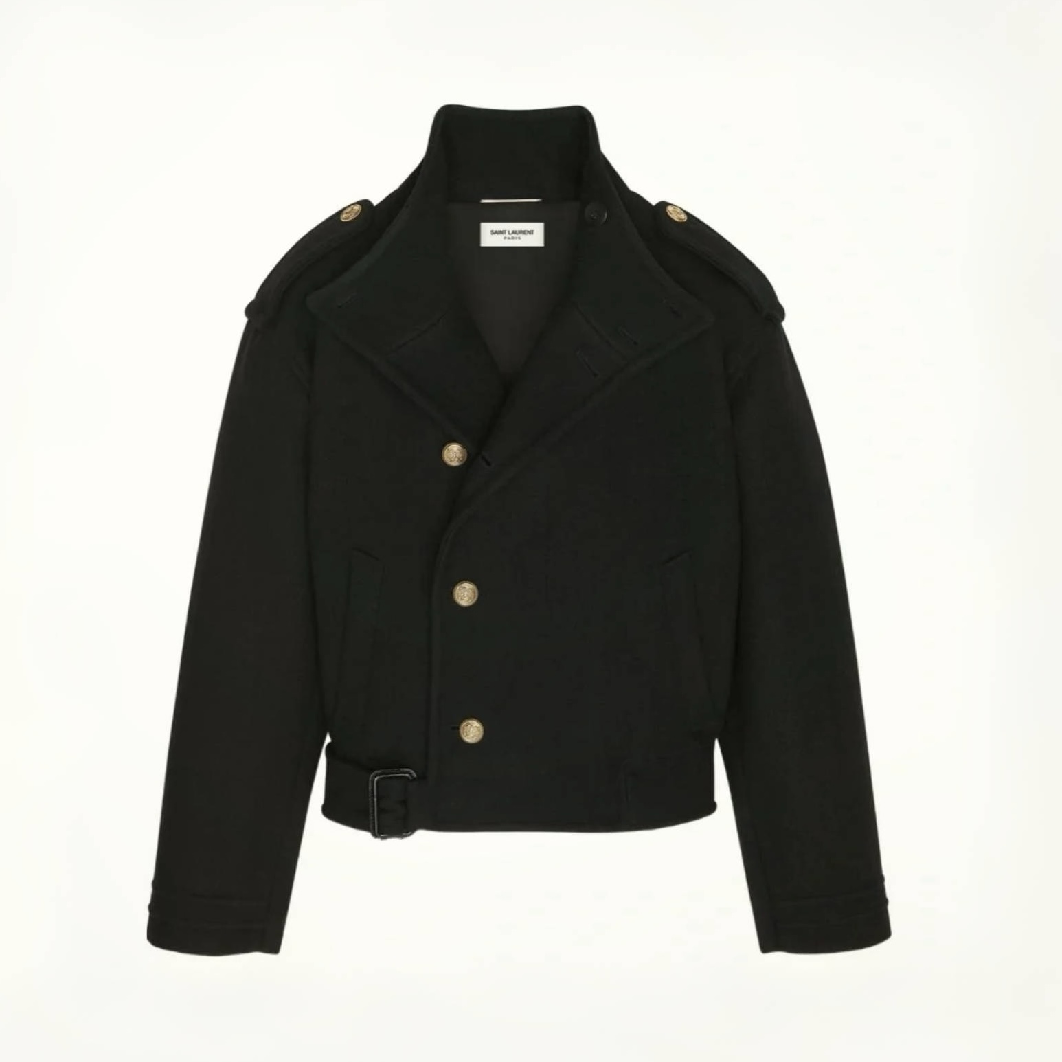 NIGO Saint Laurent Men's Spring And Fall Solid Color Wool Lapel Single-Breasted Loose Jacket Long-Sleeved Coat Ngvp #nigo7358