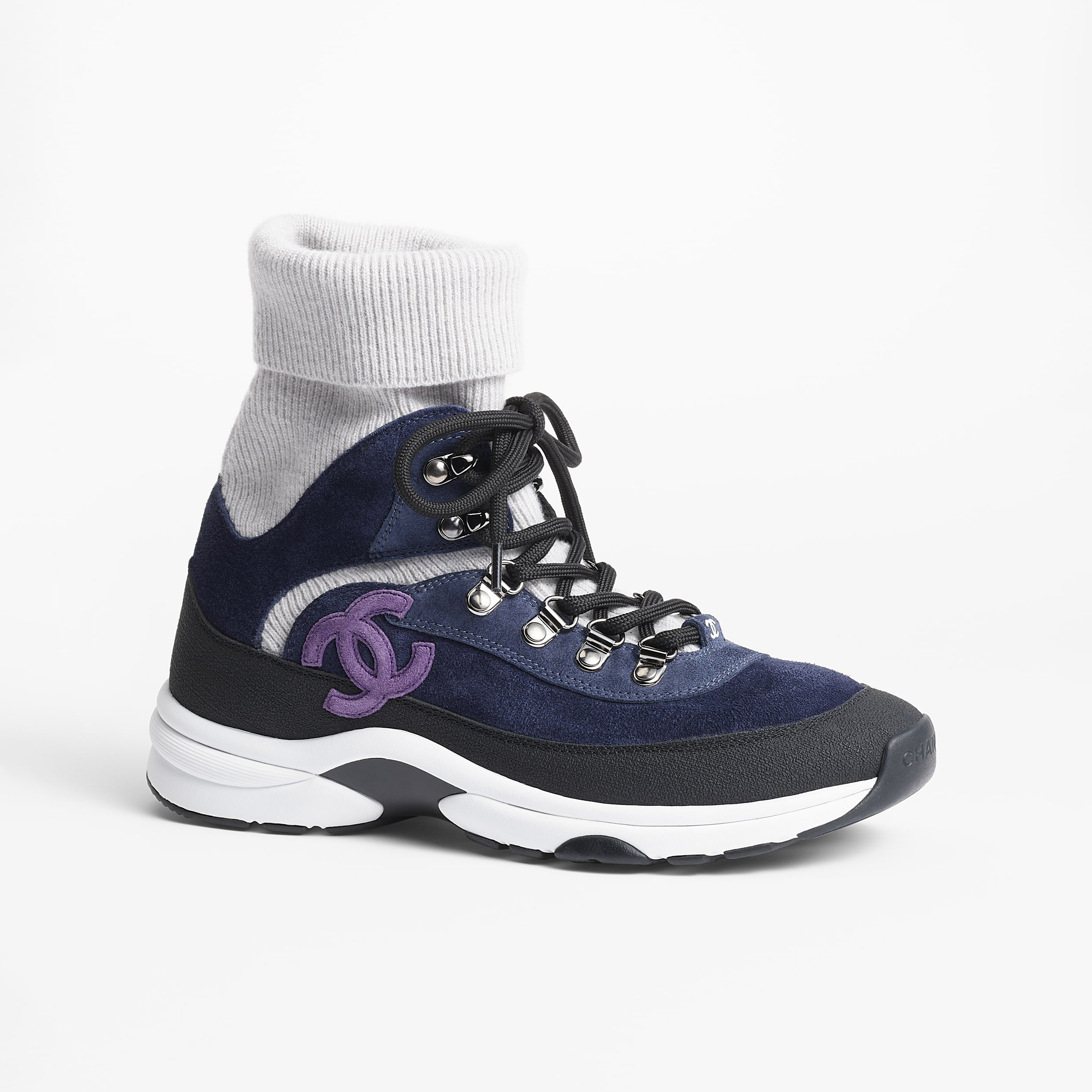 Chanel Women's Autumn and Winter Wool Sock Tube Sneakers Shoes #nigo97523