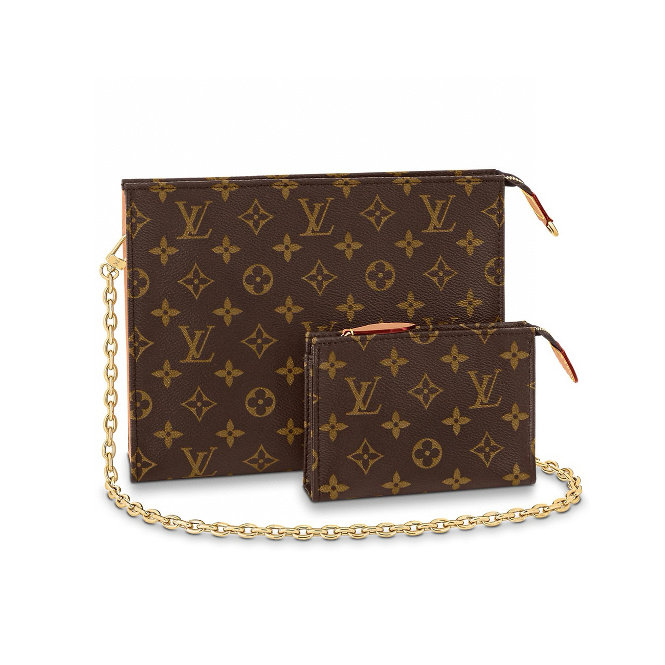 NIGO Louis Vuitton Toiletry Pouch On Chain Ladies Chain Old Flower Print Leather Size Bag Shoulder Bag Bags #nigo97533