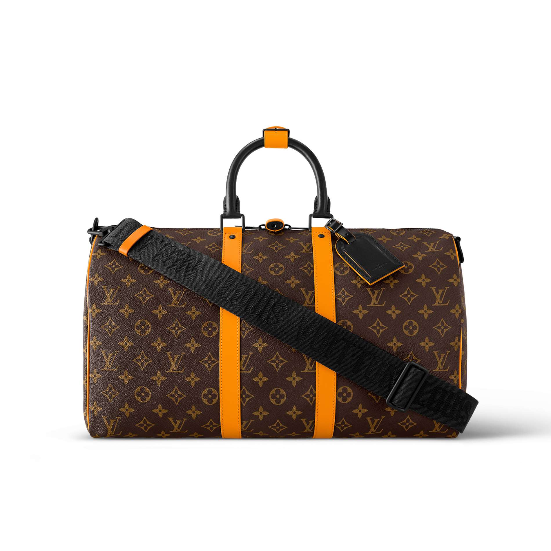 NIGO Louis Vuitton Keepall Bandoulière 45 Brown Leather Tote Travel Bag Bags #nigo97541