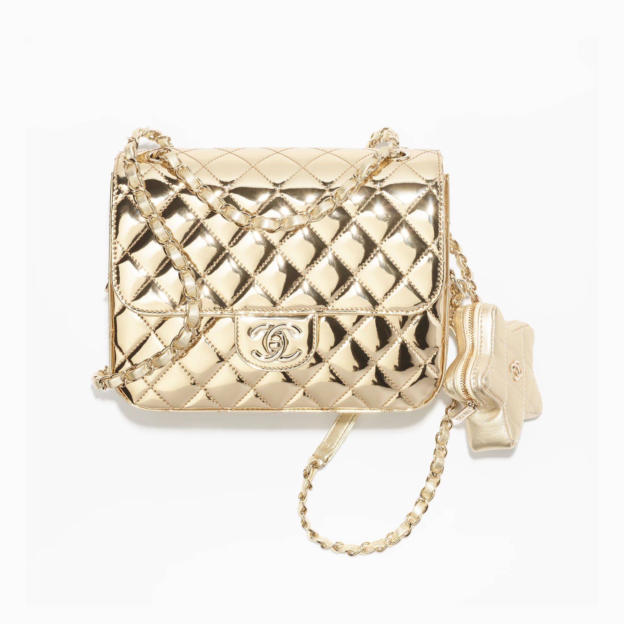 NIGO Chanel Ladies Chain Leather Backpack Star Coin Purse Handbag Bag Bags #nigo97572