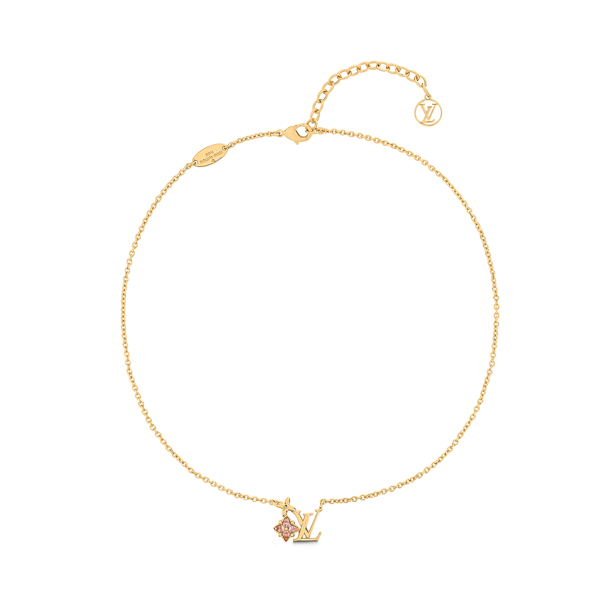 NIGO Louis Vuitton LV Gram Women's Gold Interwoven Monogram Charm Necklace Jewellery #nigo97581