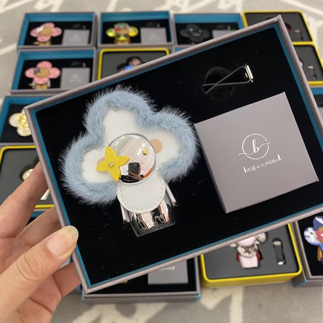 NIGO Louis Vuitton Simulation Mink Hair Metal Plating Car Ornament Air Conditioning Vent Aromatherapy #nigo97623