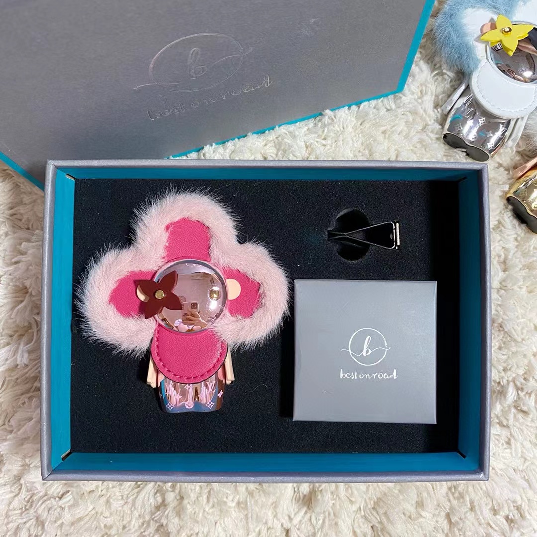 NIGO Louis Vuitton Simulation Mink Hair Metal Plating Car Ornament Air Conditioning Vent Aromatherapy #nigo97623