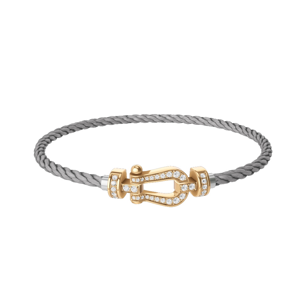 NIGO Fred Force 10 Horseshoe Clasp Rose Gold Rhinestone Bracelet Jewellery #nigo97628