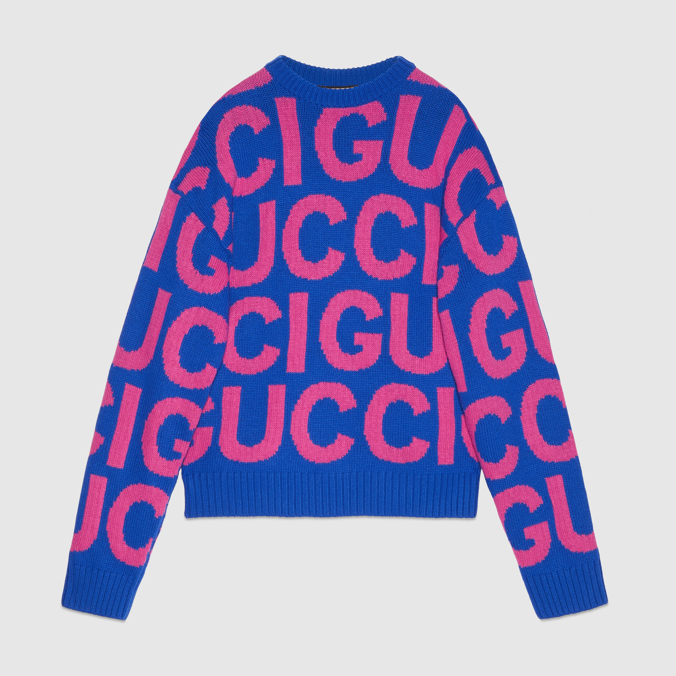 NIGO Gucci Men's Autumn Monogrammed Logo Insert Casual Knit Pullover Wool Sweater With Intarsia #nigo97629