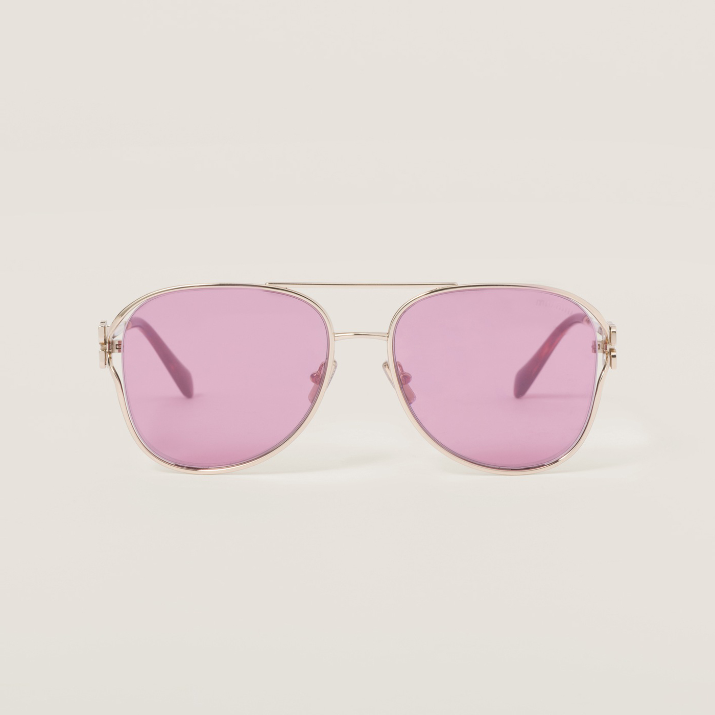 NIGO MiuMiu Women's Gradient Lens Alloy Aviator Style Sunglasses Glasses Eyeglasses #nigo97635