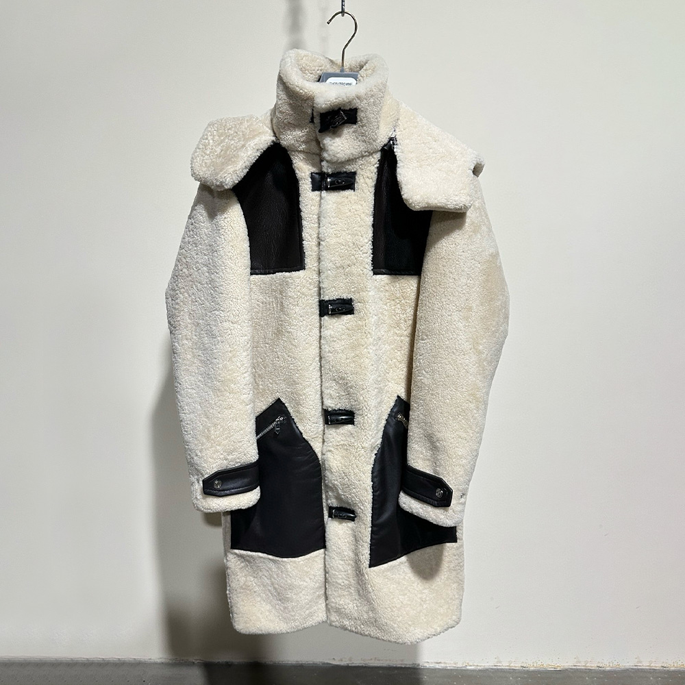 NIGO Hermes Men's Fall And Winter Long Multi-Pocket Shearling Fur Zipper Loose Casual Jacket Removable Hooded Coat Ngvp #nigo7411