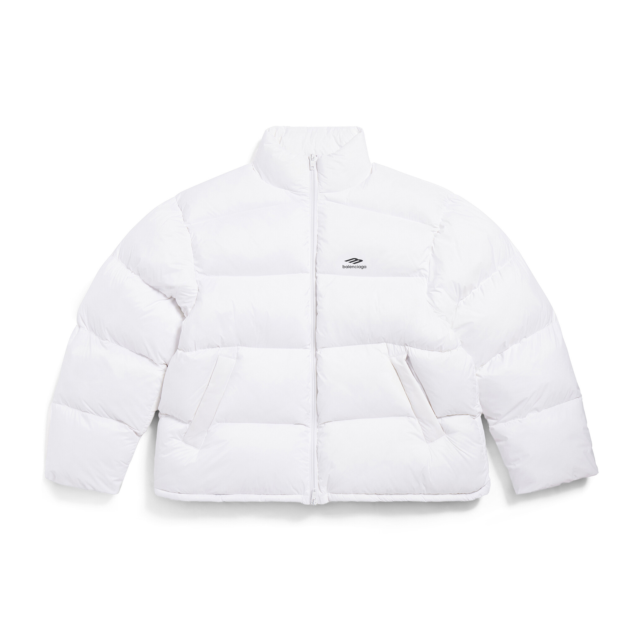 NIGO Balenciaga Men's Winter Black And White Zip 3b Sports Icon Ski Puffer Down Jacket #nigo97657