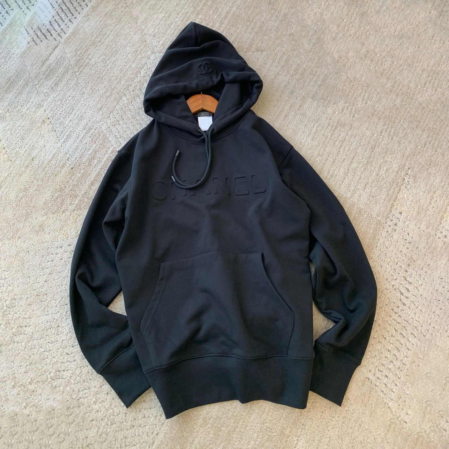 NIGO Chanel Men's and Women's Black and White Cotton Hooded Sweatshirt Pullover #nigo97661