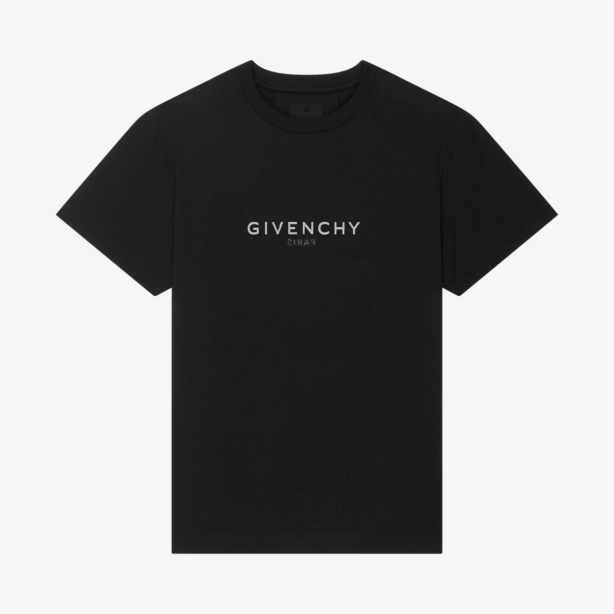 NIGO Givenchy Men's Summer Black Round Neck Short Sleeve Reverse Slim Fit T-shirt In Cotton #nigo97669