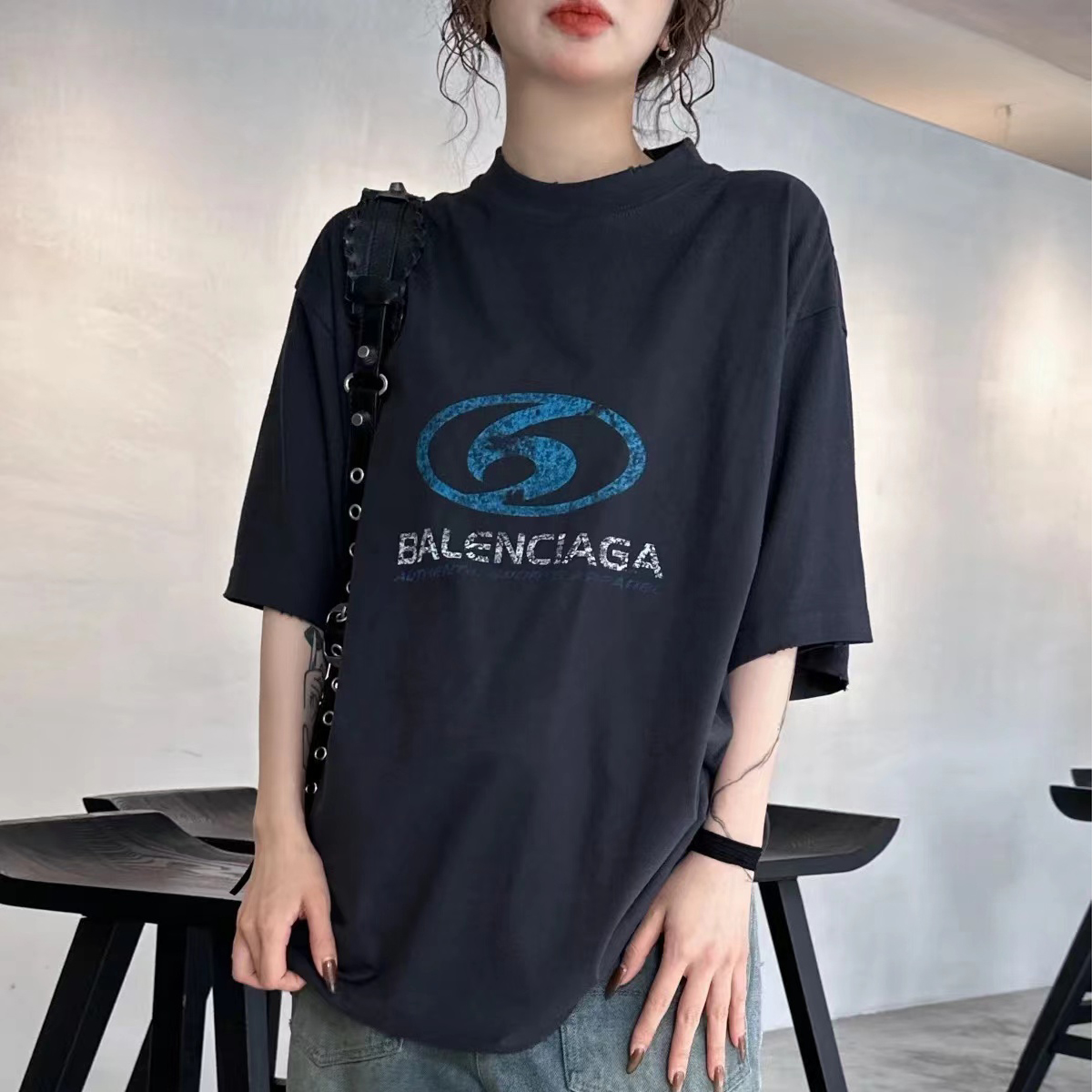 NIGO Balenciaga Men's Surfer Medium Summer Cotton Round Neck Short Sleeve T-Shirt #nigo97693