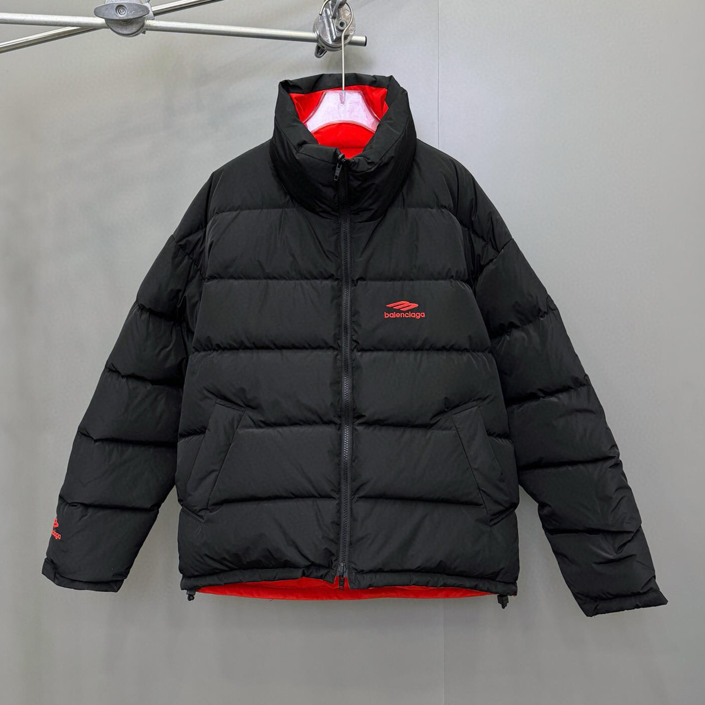 NIGO Balenciaga Men's Winter Reversible Embroidered Logo Zip Puffer Down Jacket #nigo97684