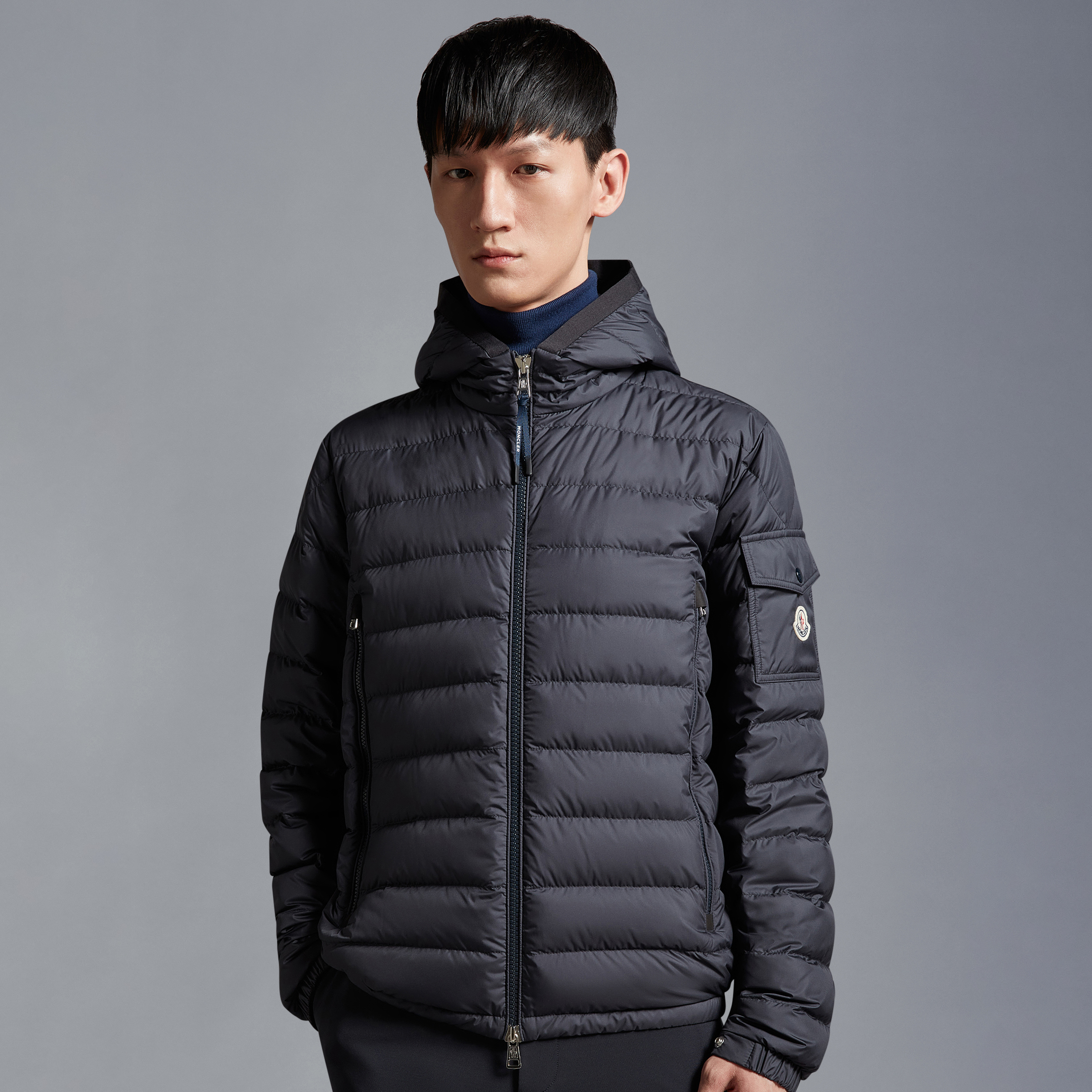 NIGO Moncler Men's Winter Fluffy Casual Zip Hooded White Goose Puffer Down Jacket #nigo97719