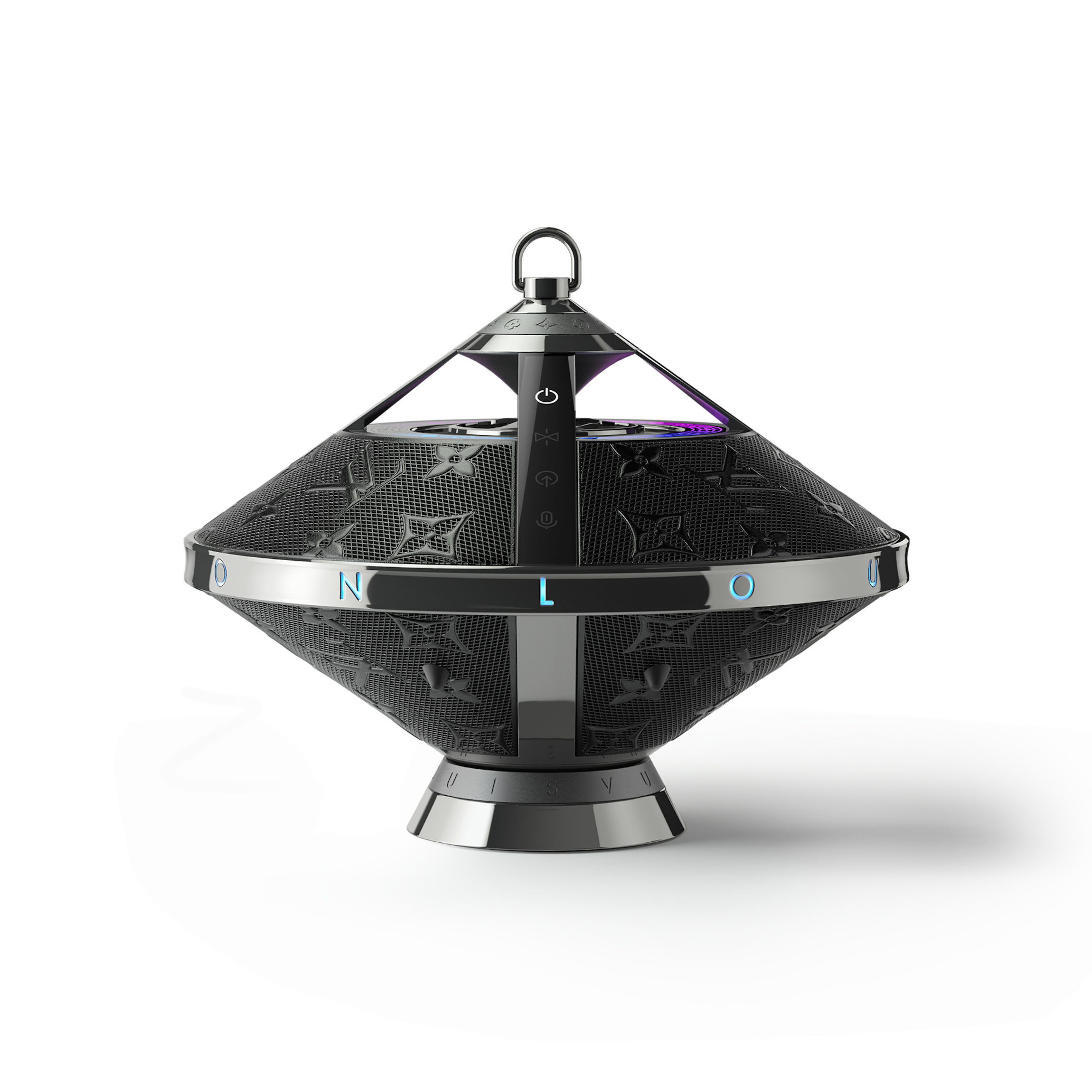 NIGO Louis Vuitton Horizon Light Up Speaker Black Flying Saucer Shape Bluetooth Audio #nigo97712
