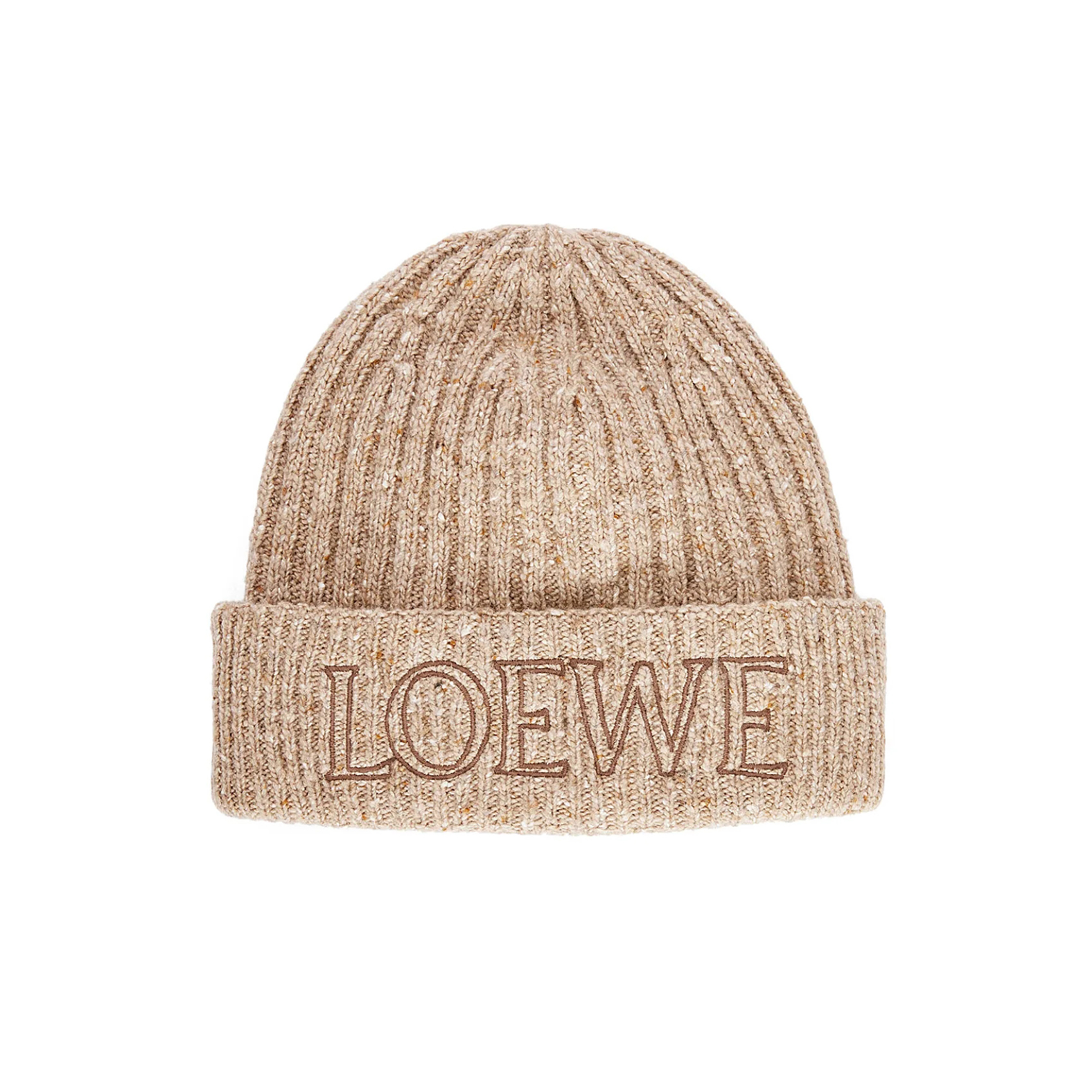 NIGO Loewe Men's and Women's Logo Letter Embroidered Ribbed Knit Fleece Cap Hat #nigo97697