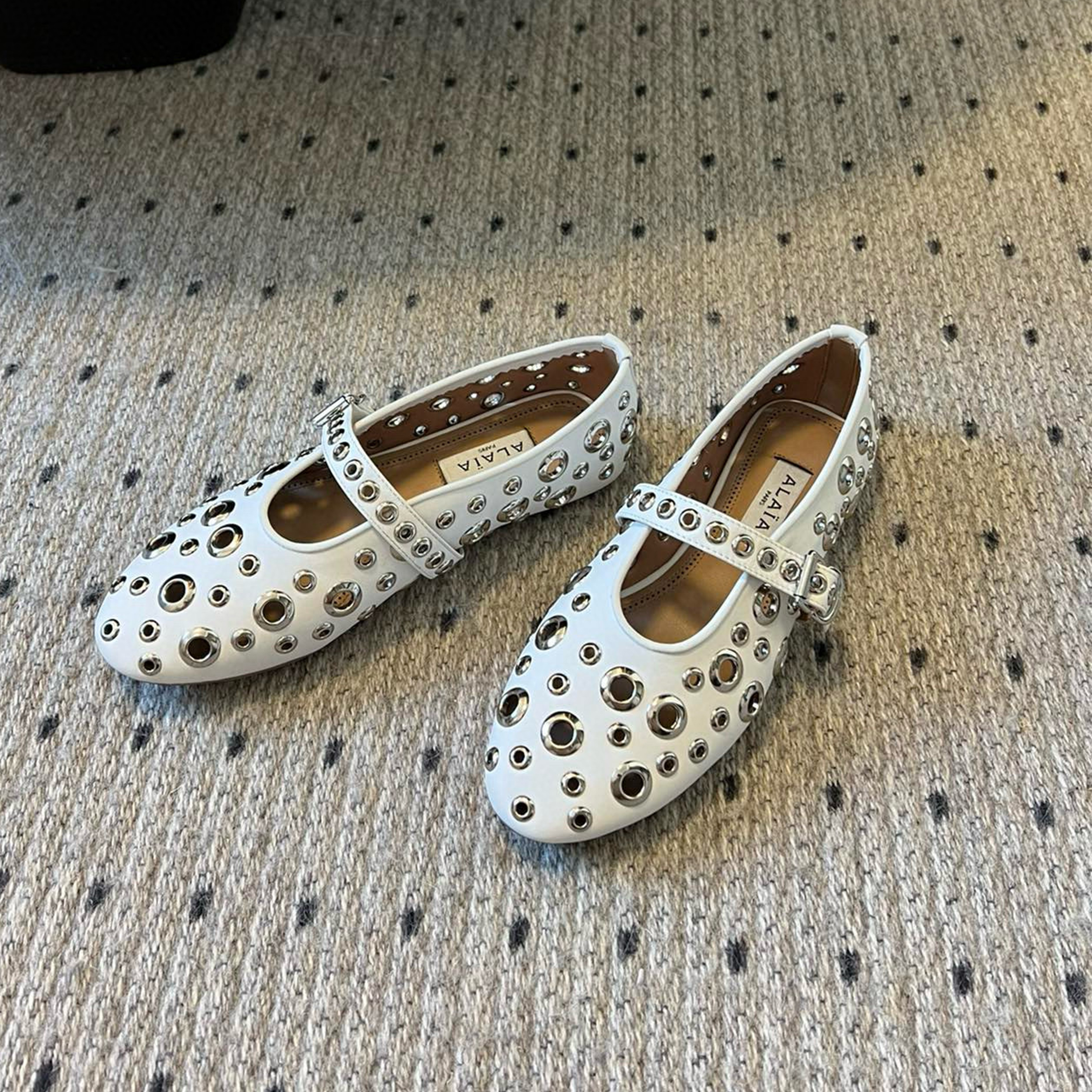 NIGO Alaïa Women's Fashion Solid Color Casual Round Toe Flat Leather Shoes Ngvp #nigo7478