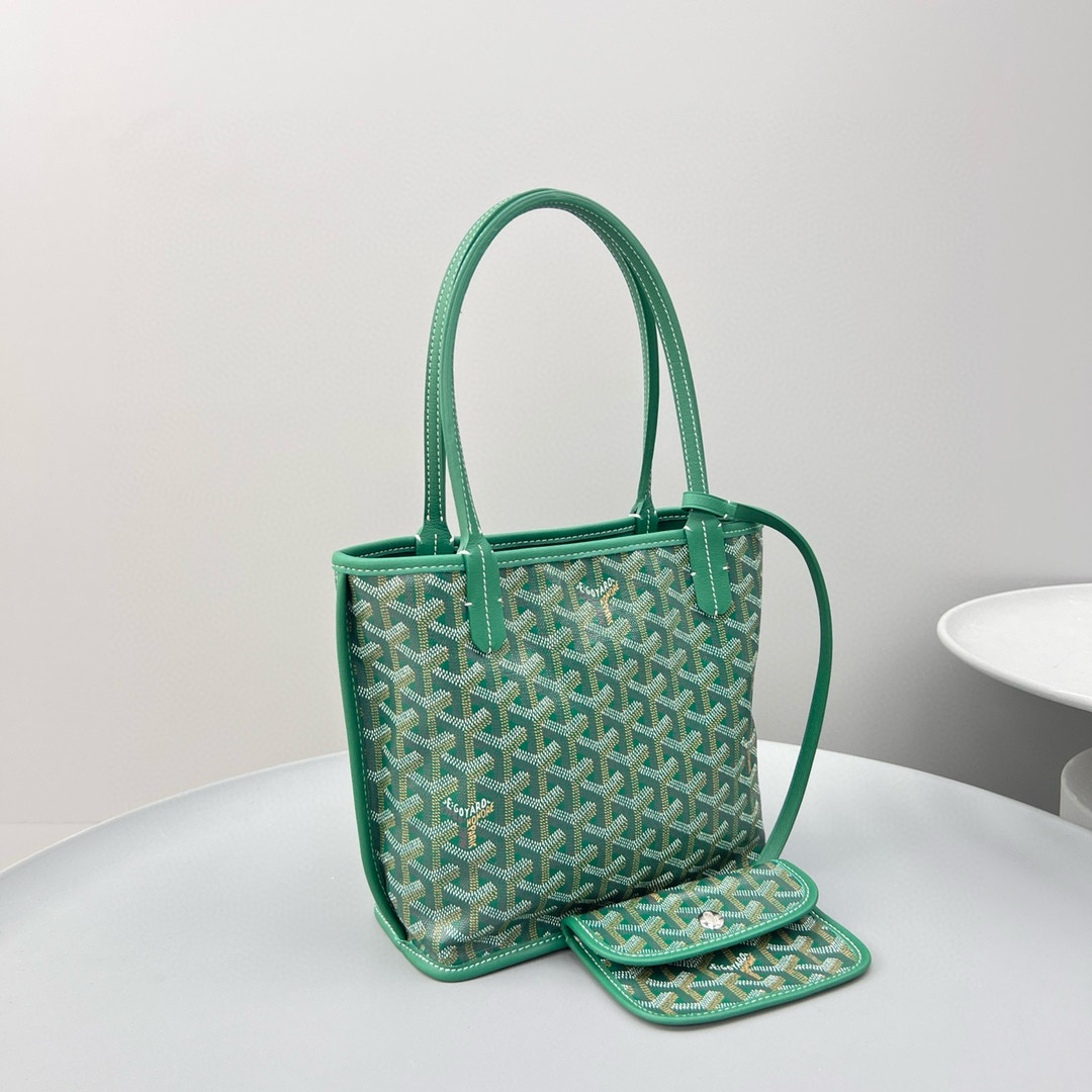 NIGO GOYARD Fashion Solid Color Reversible Tote Bag Leather Casual Single Room Bags #nigo97769