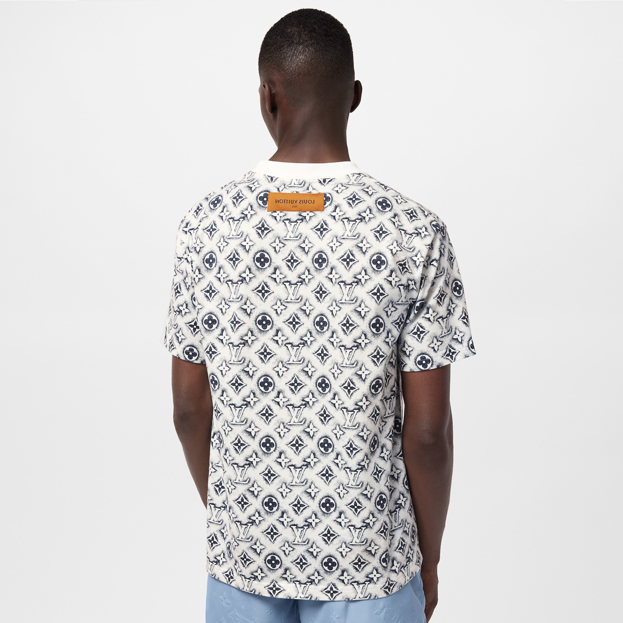 NIGO Louis Vuitton Men's Summer Logo Full Print Casual Crew Neck Cotton Short Sleeve T-Shirt #nigo97789
