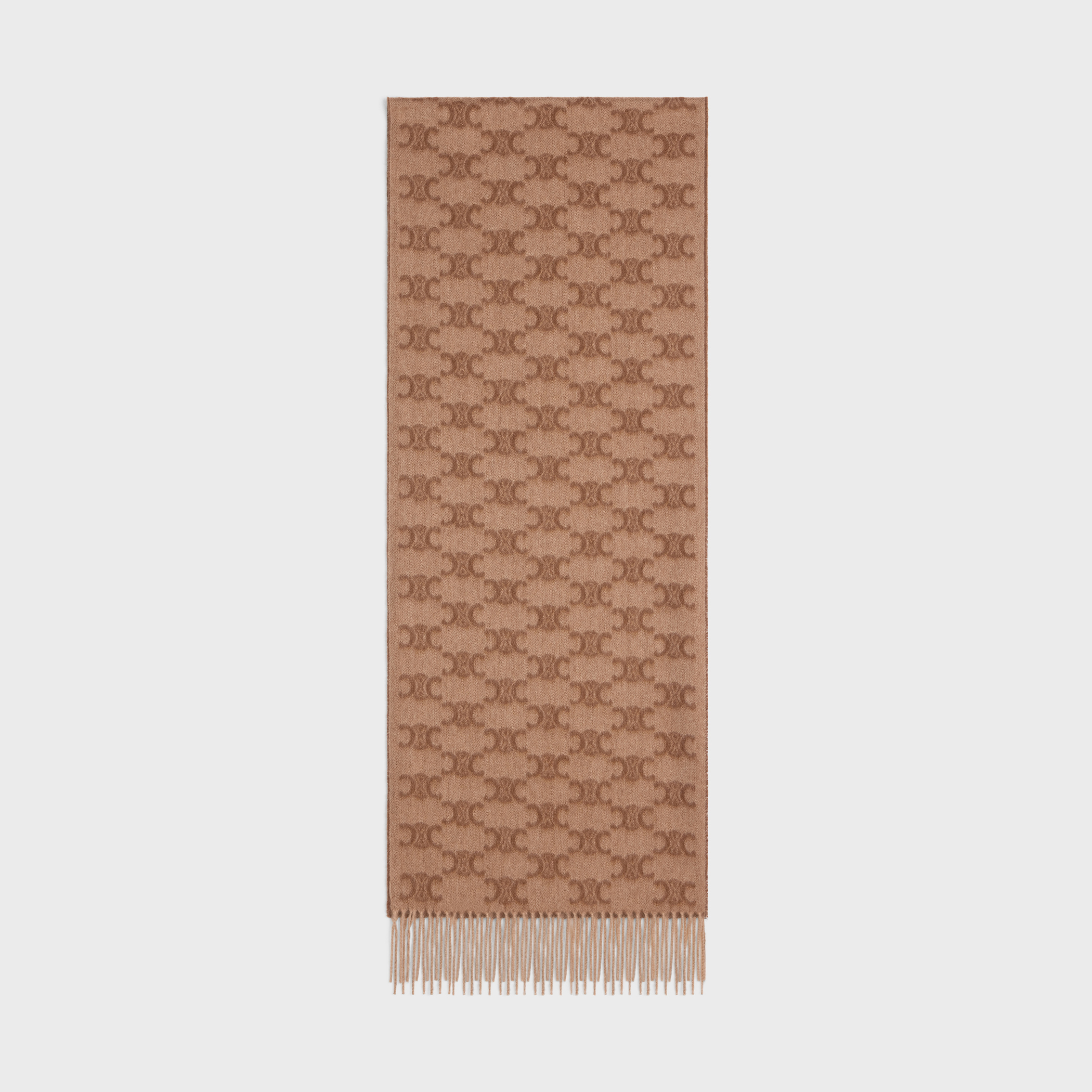 NIGO Louis Vuitton Women's Winter Brown Interwoven Letter Cashmere Scarf #nigo97815
