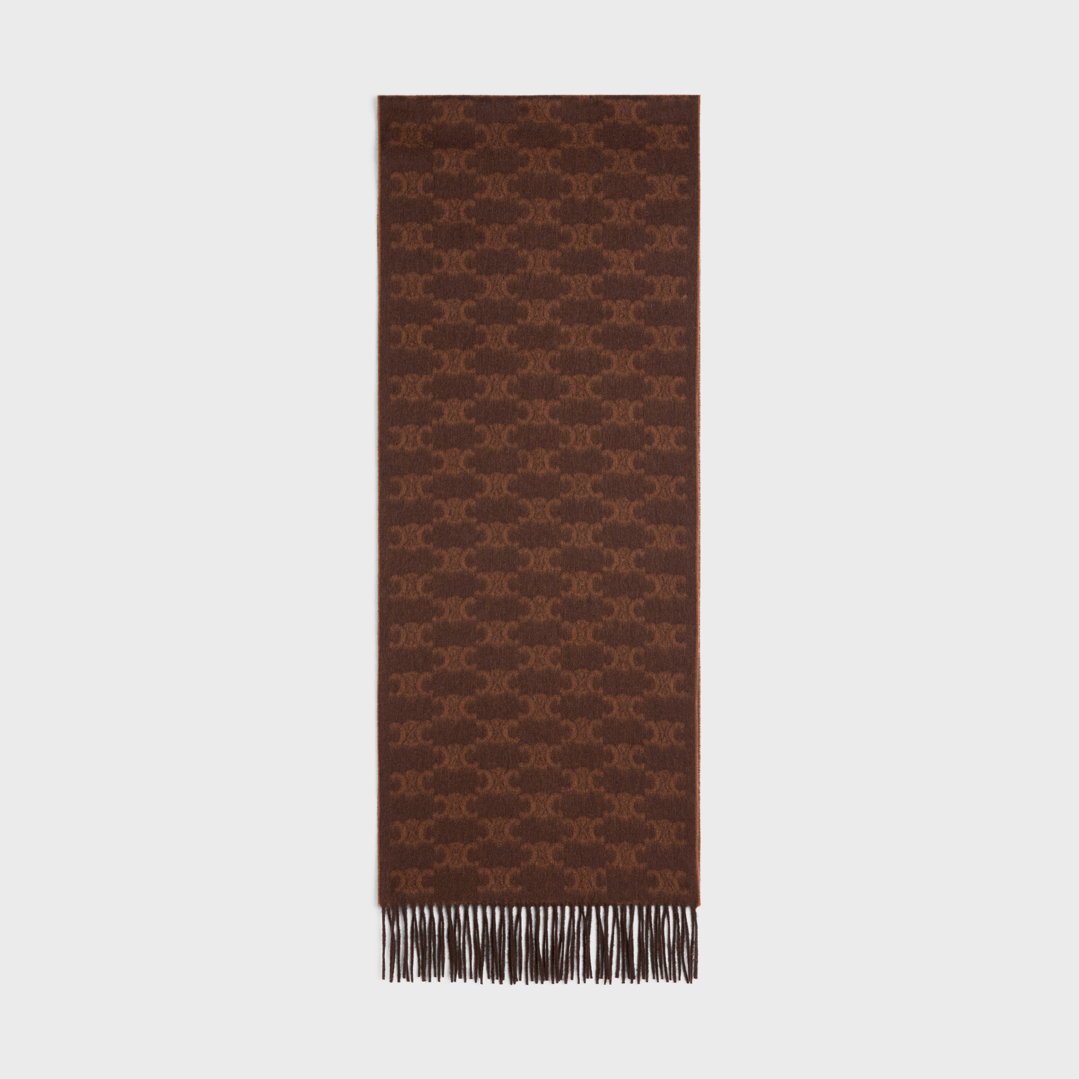NIGO Louis Vuitton Women's Winter Brown Interwoven Letter Cashmere Scarf #nigo97815