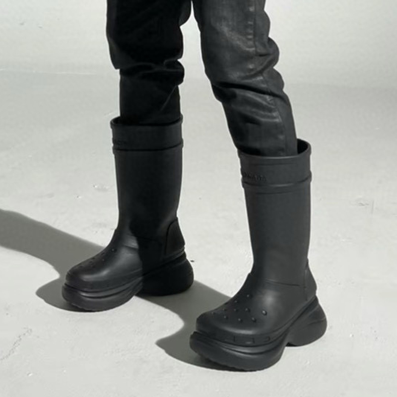 NIGO Balenciaga Men's And Women's Fall And Winter Fashion Trend High Street Trend Mid-calf Boots Thick Bottom Shoes Ngvp #nigo7539