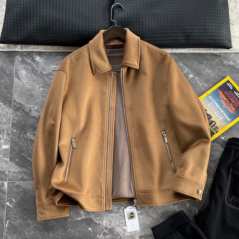 NIGO Berluti Men's Autumn And Winter Fashion Trend Casual Solid Color Jacket Long Sleeve Lapel Zipper Wool Jacket Ngvp #nigo7584