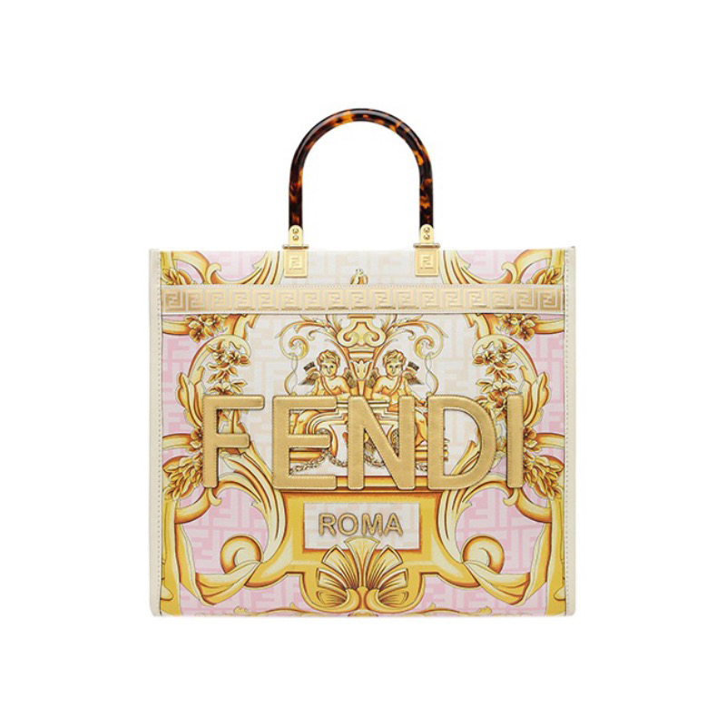 NIGO Fendi x Versace Fendace Women's Sunshine Tote Bag Shoulder Crossbody Handbag Bgas #nigo97821