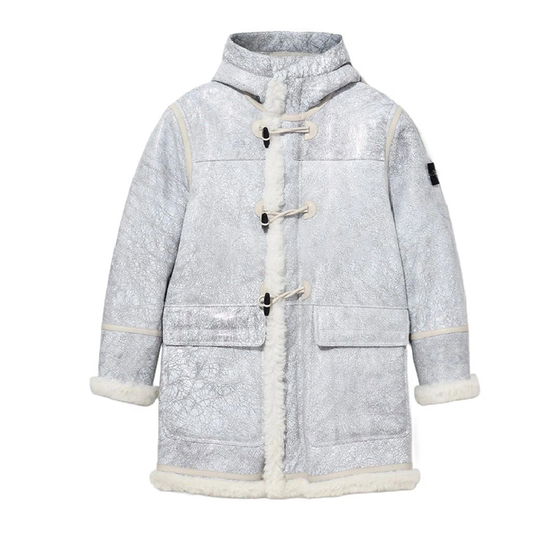 NIGO Stone Island Men's Fall And Winter Fashion Casual Hooded Single Row Ox Horn Button Fur Coat Warm Jacket Ngvp #nigo7581