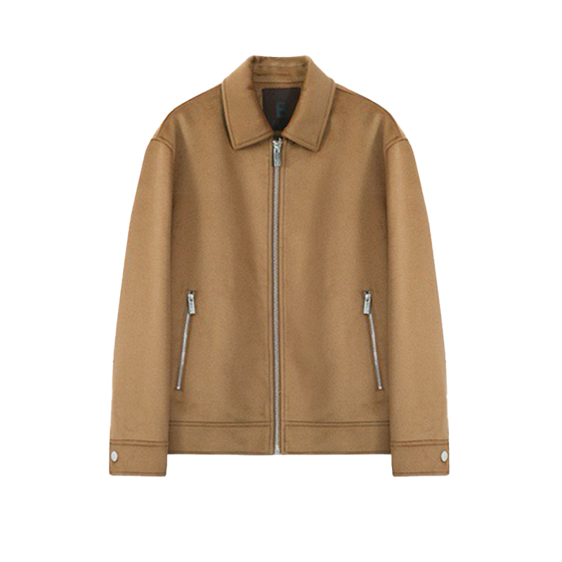 NIGO Berluti Men's Autumn And Winter Fashion Trend Casual Solid Color Jacket Long Sleeve Lapel Zipper Wool Jacket Ngvp #nigo7584