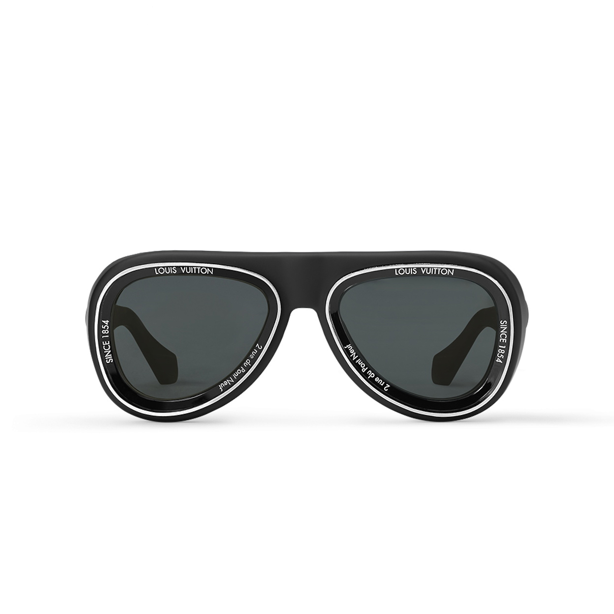 NIGO Louis Vuitton Men's Solid Colour Mirror Legs Letter Logo Metal Nylon Irregular Shape Sunglasses Eyeglasses Glasses #nigo97829