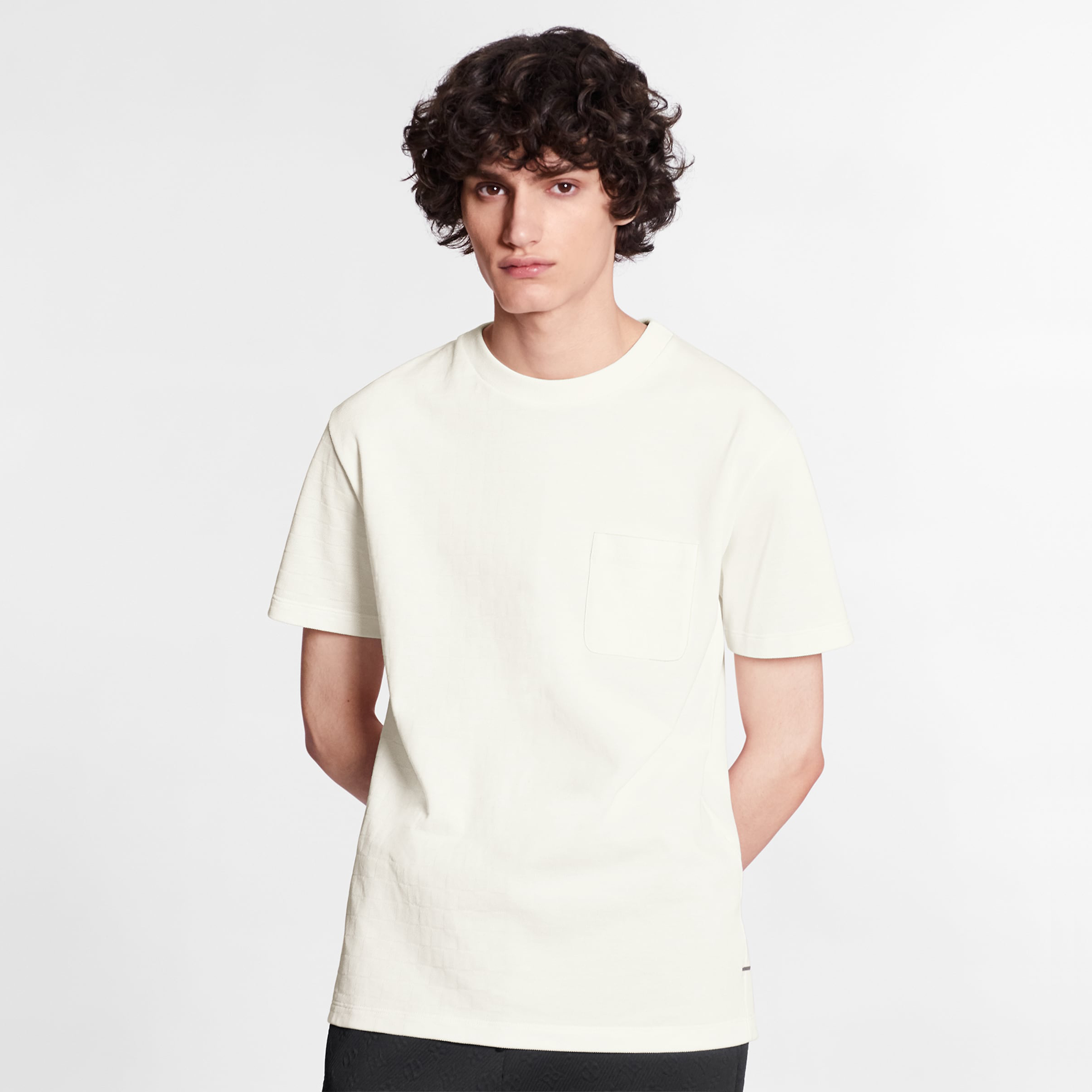 NIGO Louis Vuitton Men's Summer Solid Colour Round Neck Chest Strap Cotton Short Sleeve T-Shirt #nigo97859