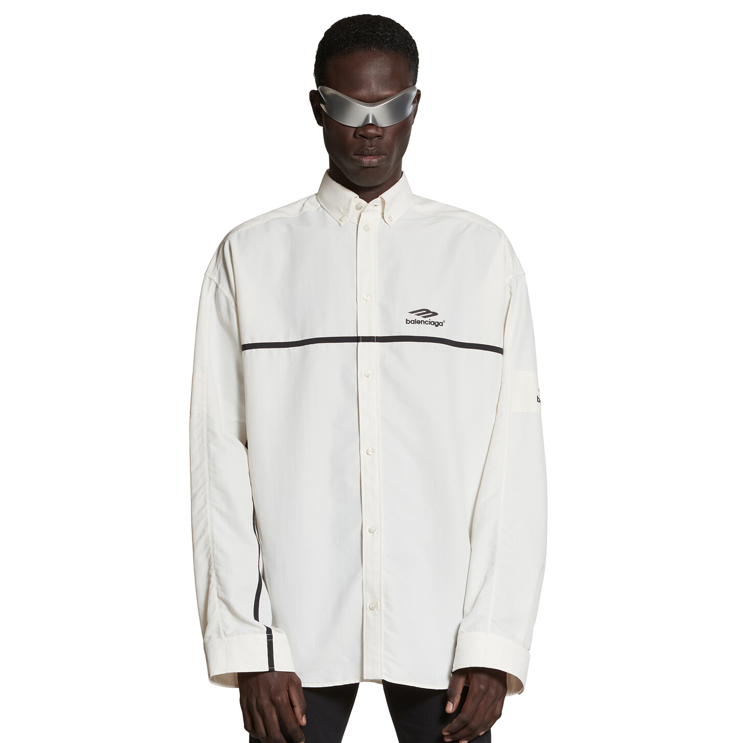 NIGO Balenciaga Men's 3B Sports Icon Tracksuit Shirt Oversized Summer Solid Colour Cotton Single Breasted Long Sleeve Shirt #nigo97865
