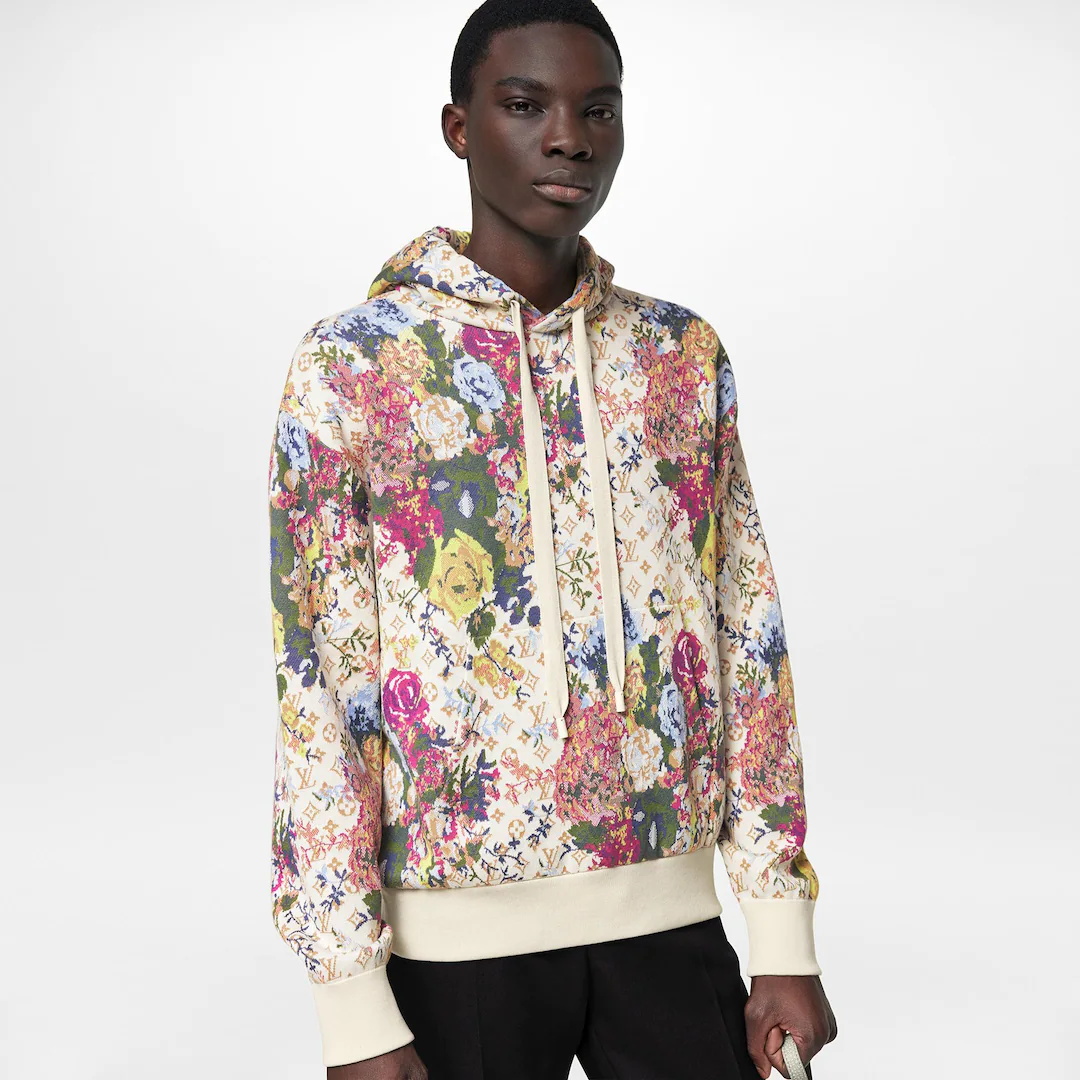 NIGO Louis Vuitton Men's Spring Autumn Monogrammed Floral Pattern Jacquard Hooded Sweatshirt Pullover #nigo97861