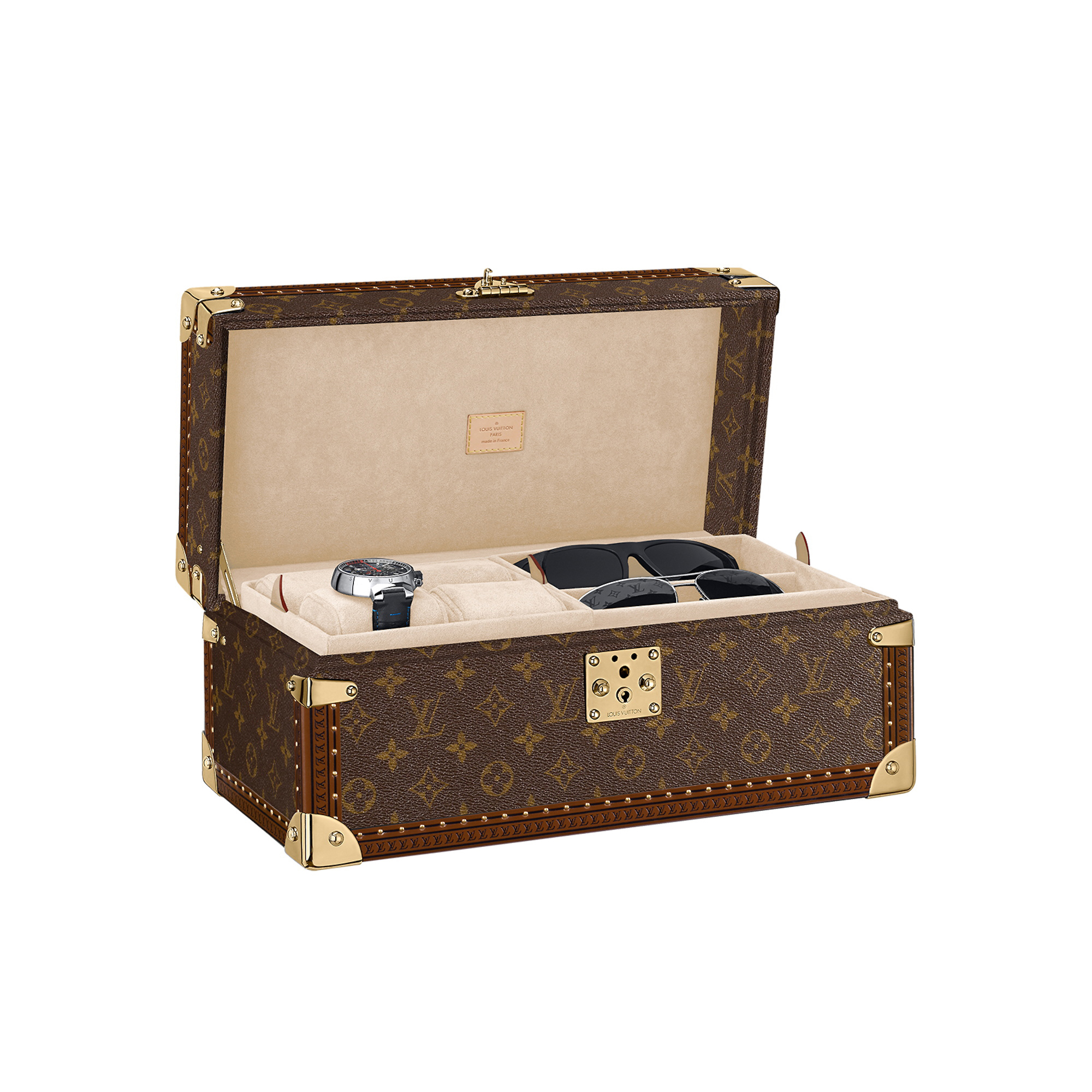 NIGO Louis Vuitton Men's And Coffret Accessoires Women's Brown Multifunctional Storage Box Hard Case Bag #nigo97893