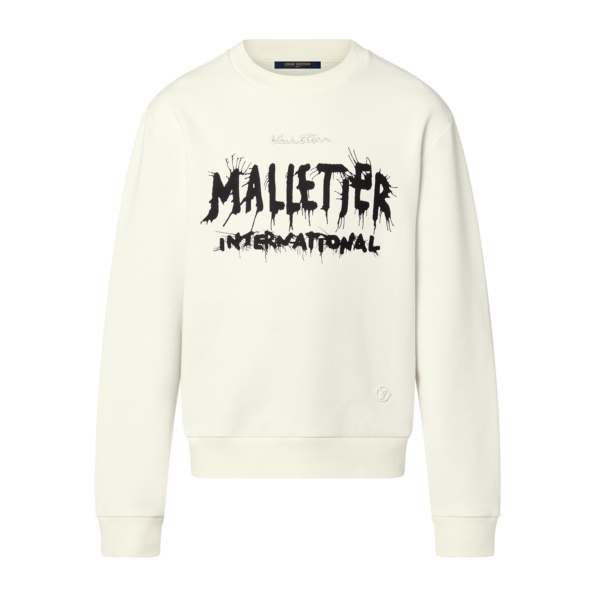 NIGO Louis Vuitton Men Women Spring Autumn Letter Printed Round Neck Long Sleeve White Sweatshirt Pullover #nigo97889