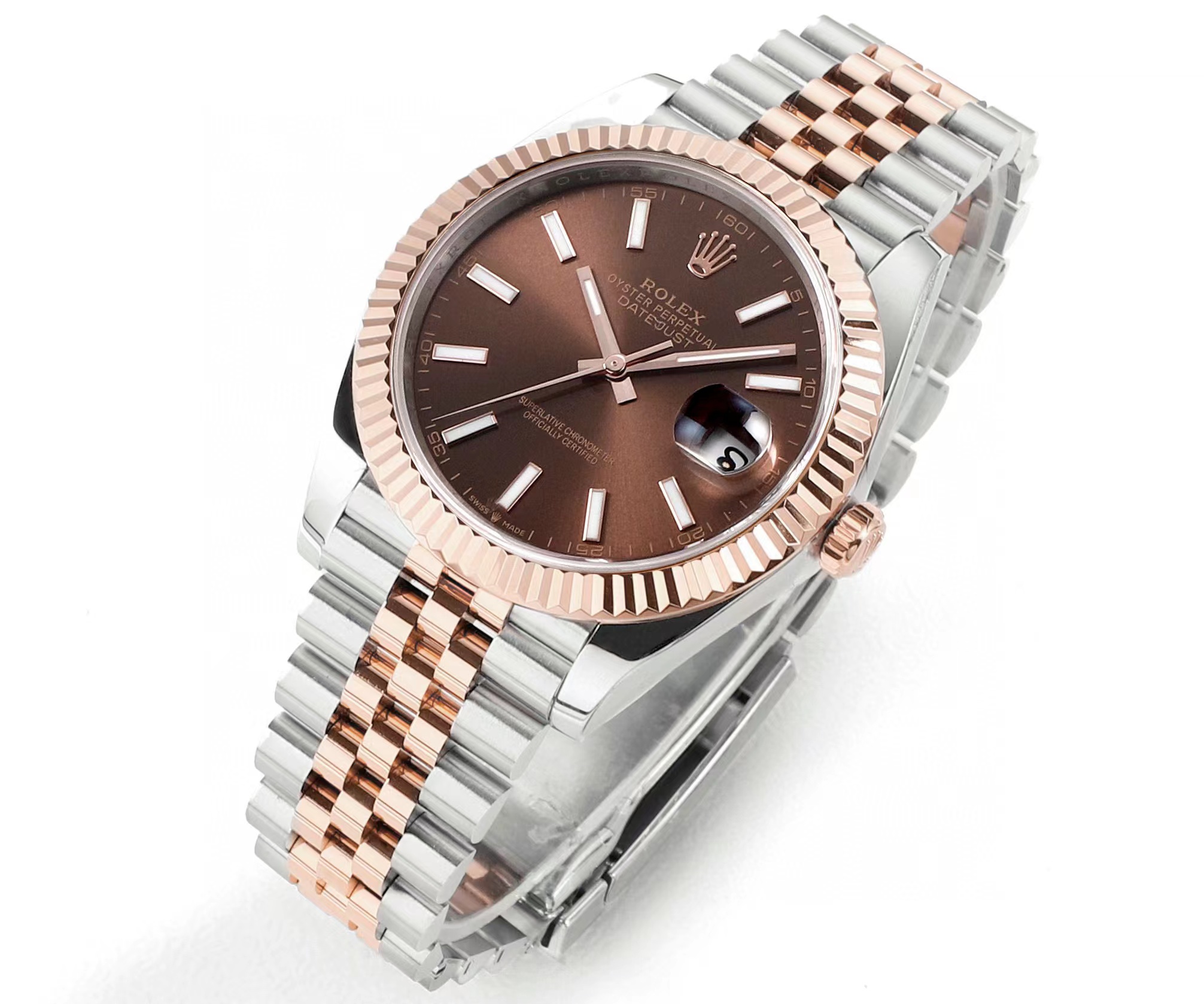 NIGO Rolex Men's 41mm Gold Dial Oyster Logbook Series Automatic Mechanical Movement 100m Water Resistant Watch #nigo97927