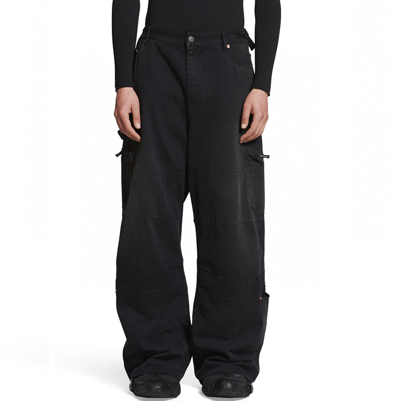 NIGO Balenciaga Men Women Four Seasons Fashion High Street Casual Gradient Loose Straight Leg Jeans Denim Work Pants Ngvp #nigo7655