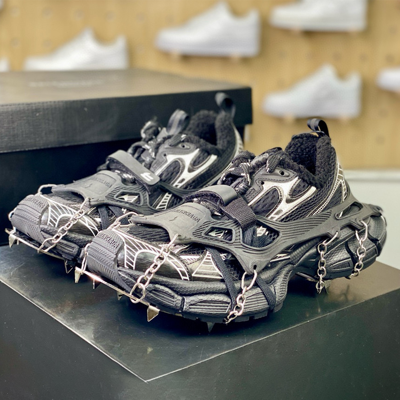 NIGO Balenciaga Men's And Women's Fall And Winter High Street Padded Snow Metal Grip Shoes Set Of Casual Shoes Ngvp #nigo7659