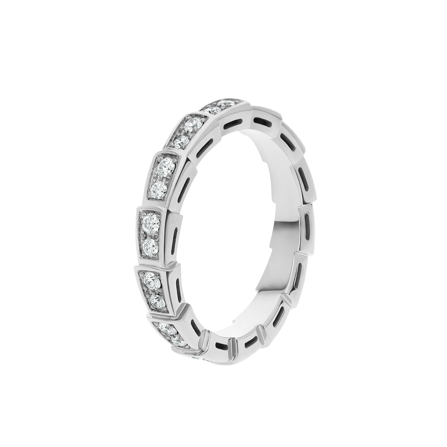 NIGO Bvlgari Men's and Women's Serpenti Viper Patchwork Snake Scale 18K Gold Ring Jewelry #nigo97959