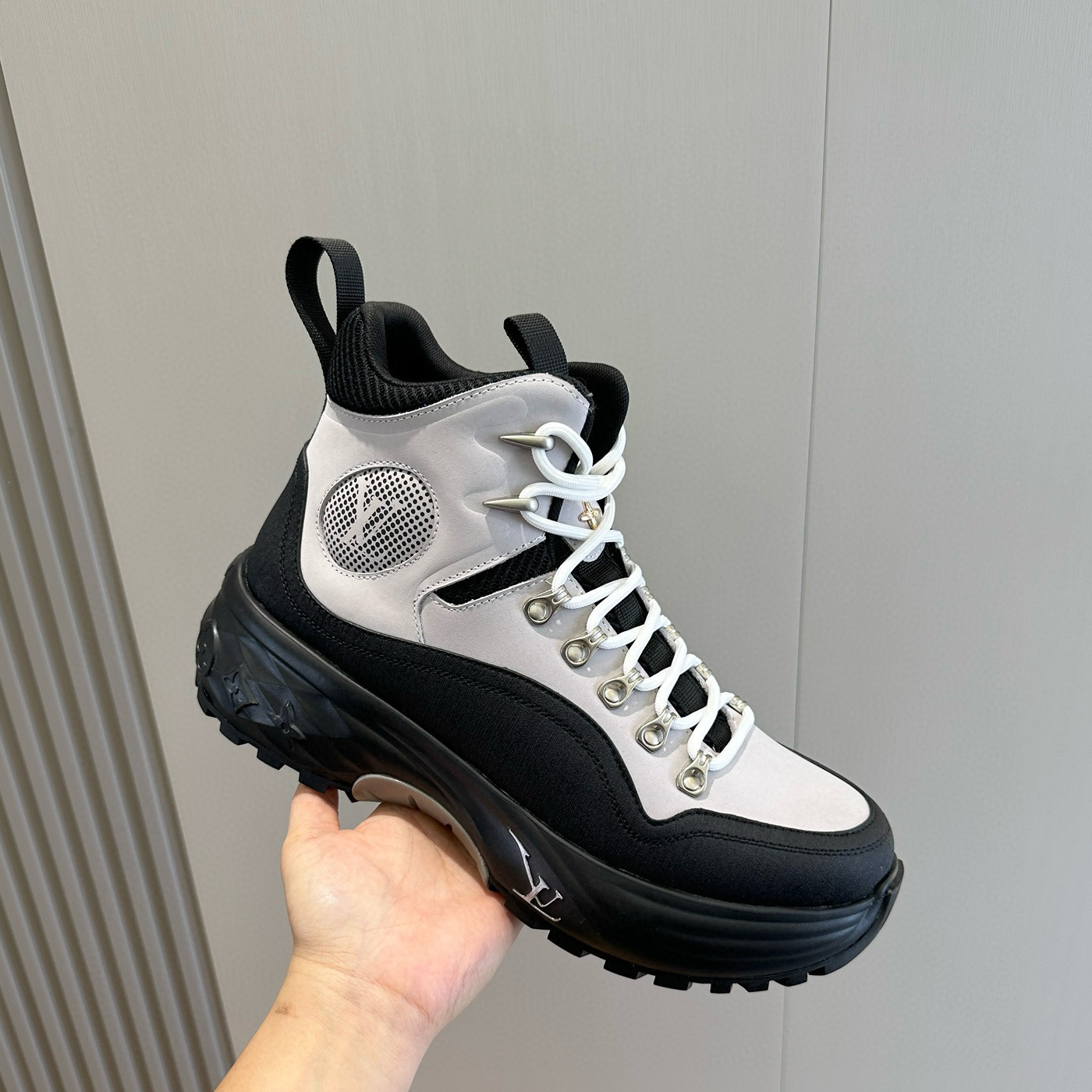 NIGO Louis Vuitton Men's Fall And Winter Round Head Lace Up Thick Bottom High Top Shoes #nigo97955