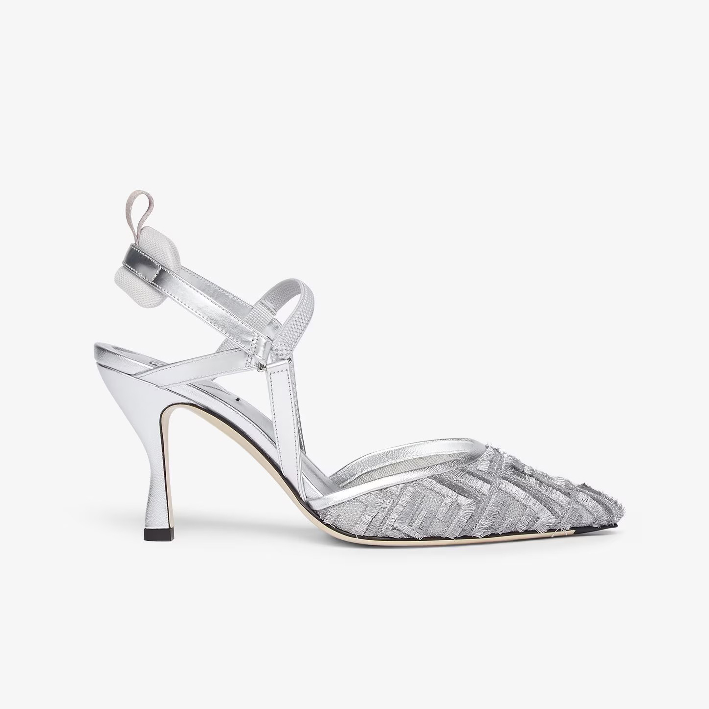 NIGO Fendi Women's Summer Colibri Mesh Embroidery Tassel FF Pattern Fine Heeled Shoes #nigo97957