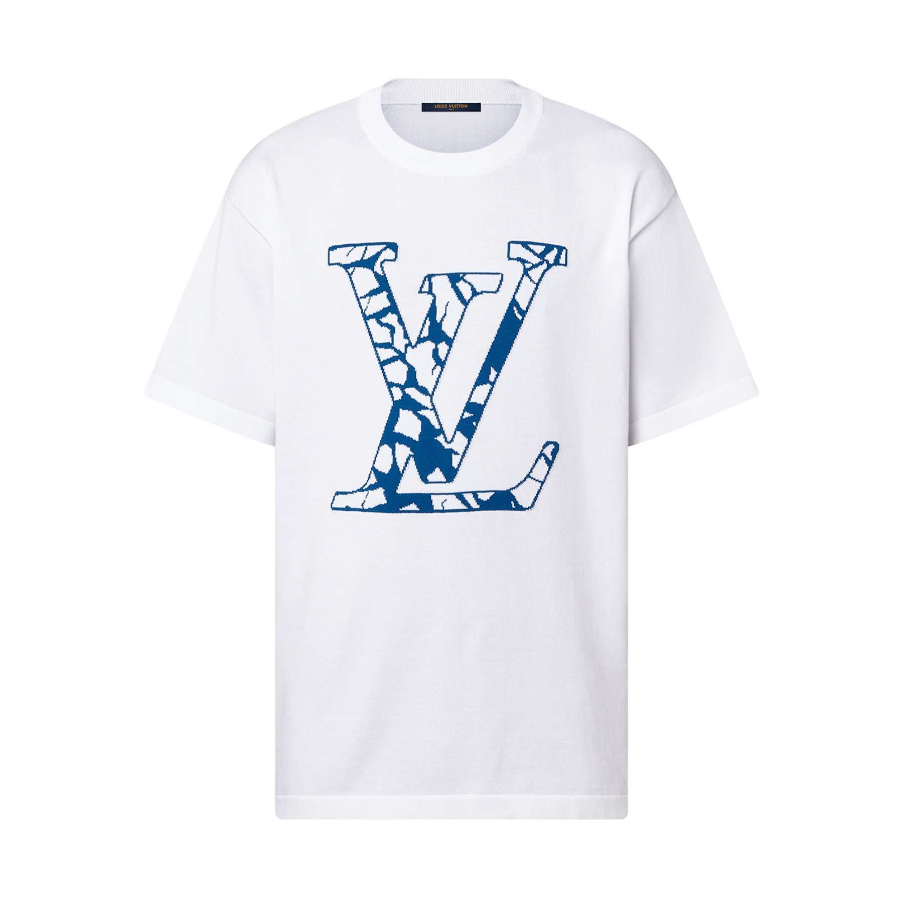 NIGO Louis Vuitton Men's Summer Logo Letter Print White Cotton Short Sleeve Fitted Straight T-Shirt #nigo97965