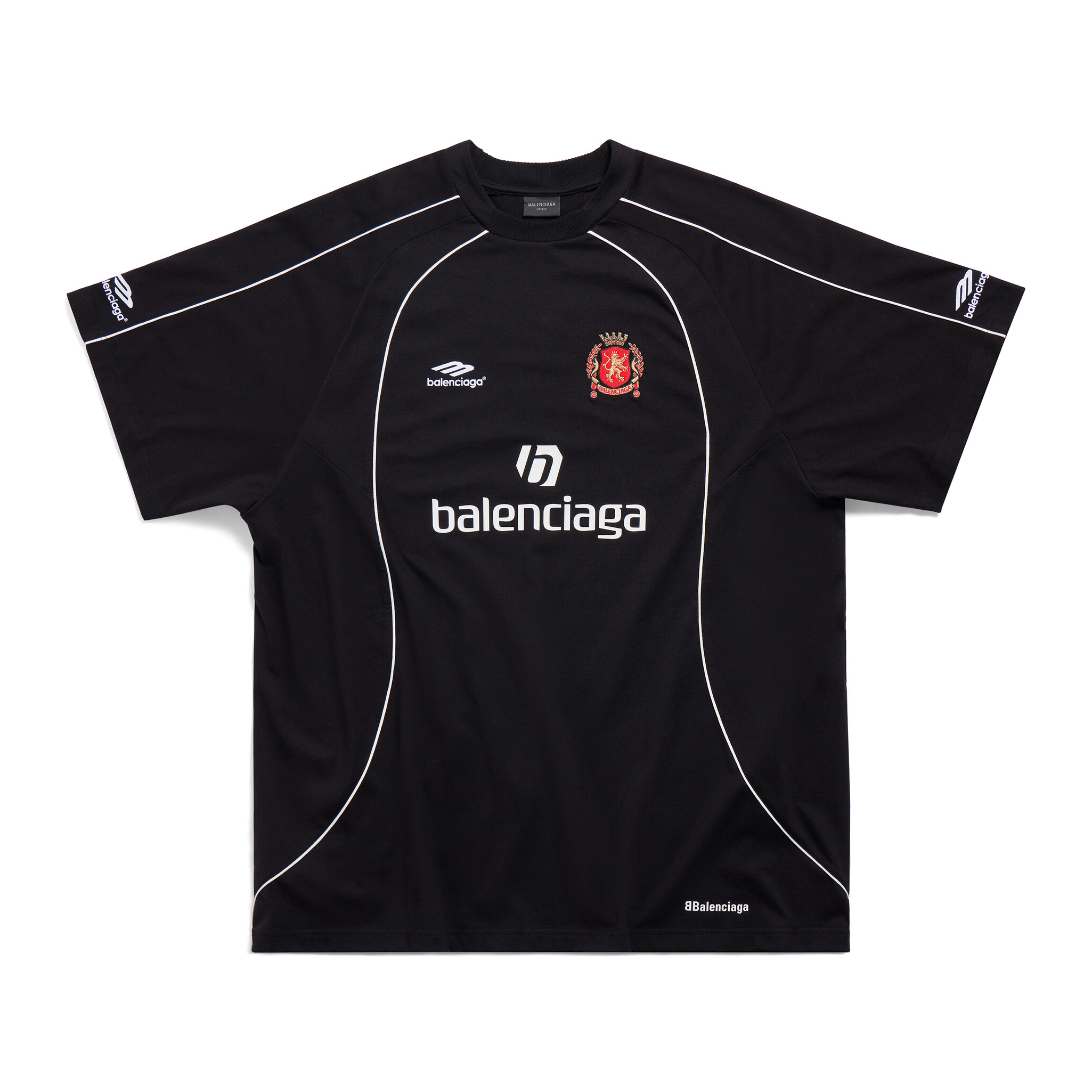 NIGO Balenciaga Men's and Women's Solid Color Logo Round Neck Casual Short Sleeve Manchester United Soccer T-Shirt #nigo97973